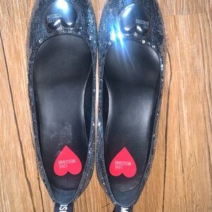 Love Moschino Black Sequin Women's Flats